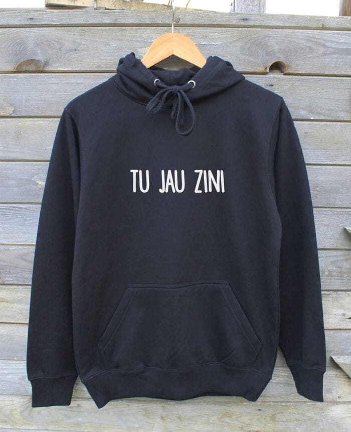 "Tu Jau Zini" Džemperis ar kapuci -0