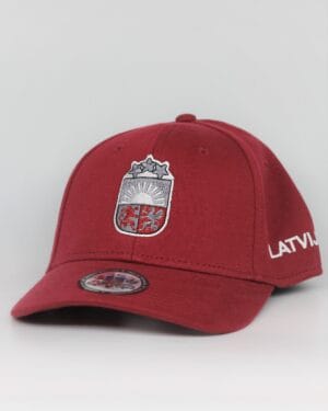 Cepure ar nagu Latvija (bordo)-0