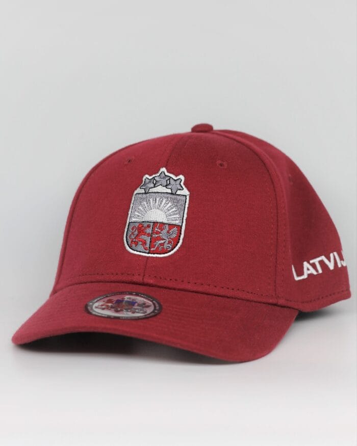 Cepure ar nagu Latvija (bordo)-0