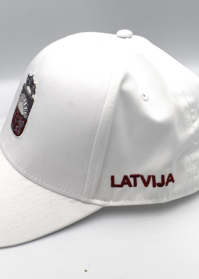 Cepure ar nagu Latvija - Balta - Image 2