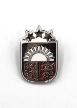 Metāla Piespraude LV Ģerbonis 30 mm