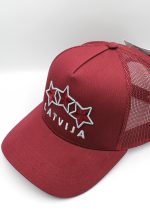Cepure ar Sietiņu Latvija Trīs Zvaigznes - Sarkana - Image 2