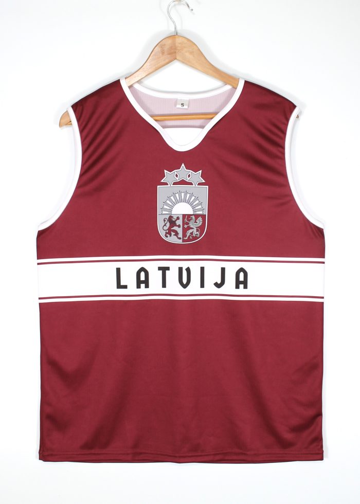 Basketbola Krekls Latvija Ģerbonis - Image 1